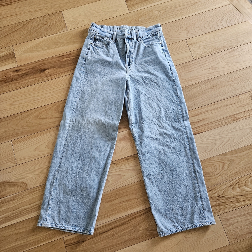 American Egle Strigid Curvy Super High-Waisted Baggy Straight Jean - Picture 2 of 6